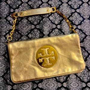 Authentic Tory Burch GOLD shoulder bag …BEAUTIFUL